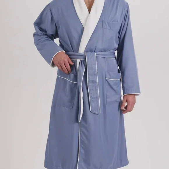 Monarch Cypress Unisex Microfiber Shawl Robe Lined in Plush